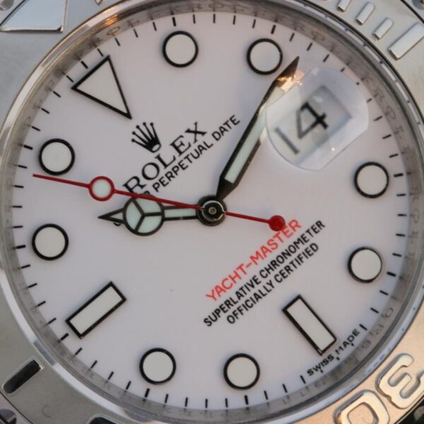 Yacht Master 1 Pure Silver ( Black & White Dial ) Stainless Steel 40mm - Image 9