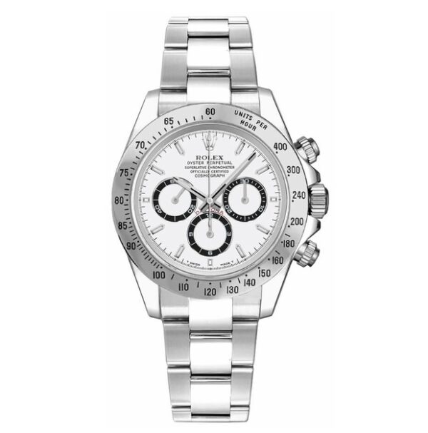 Rolex Daytona White Index Dial Oyster Bracelet Mens Watch 116520WSO