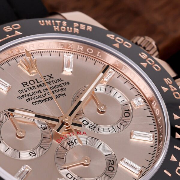 Rolex Daytona Sundust Dial 40mm Everose gold Oysterflex Strap 116515ln-0061 - Image 6