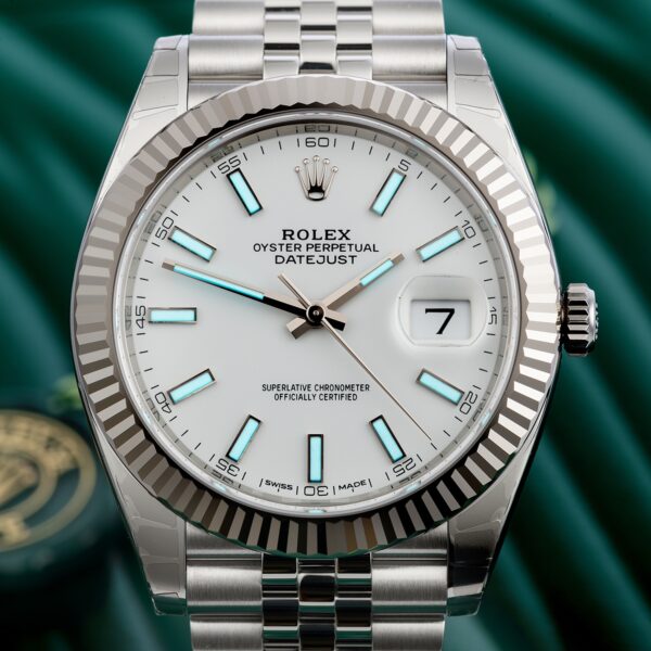 Rolex Datejust 41 Oystersteel and 18K White Gold 41 mm White Dial 126334-0010 - Image 18
