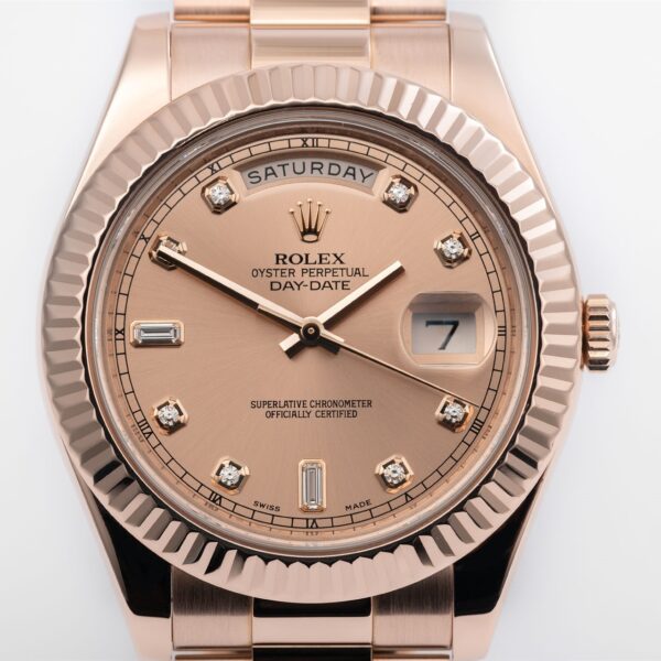 Day-Date II Rose Gold Diamond Scale 41mm - Image 2