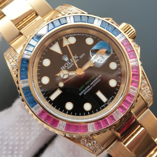 GMT-Master 2 Golden Rainbow Diamond 40mm - Image 8