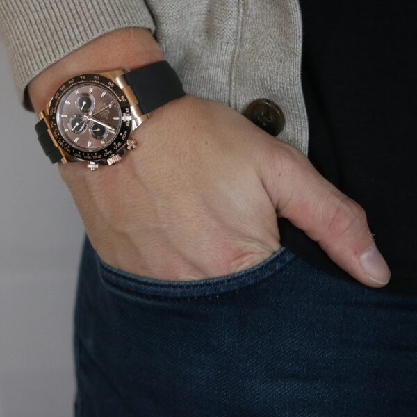Rolex Cosmograph Daytona Everose Gold Chocolate Oysterflex M116515LN-0041 - Image 15